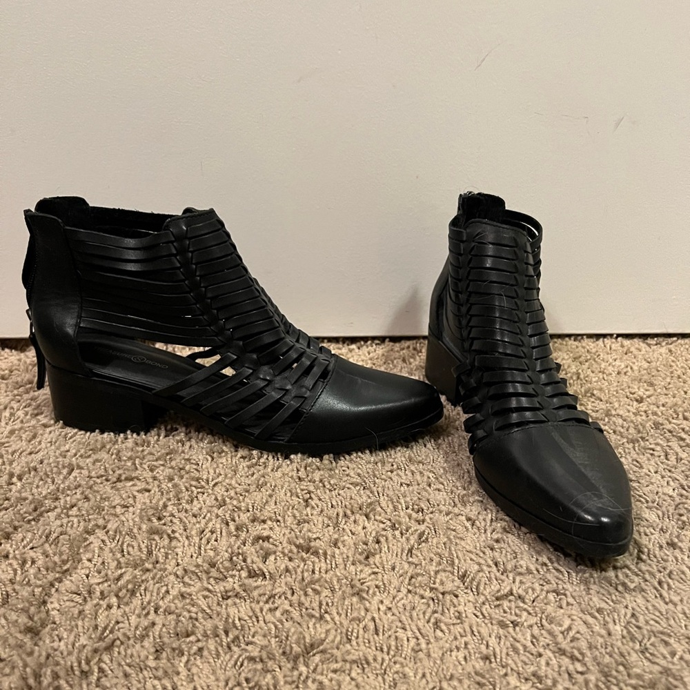 Black ankle boots